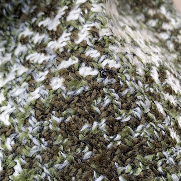 Ann TAYLOR PETITES Green/Off White Tweed Coat - Picture 10 of 16